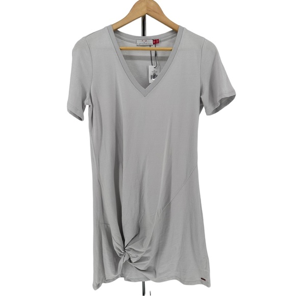 N:Philanthropy Leonardo Twist Hem Dress Light Grey size Extra Small NWT - Picture 2 of 12